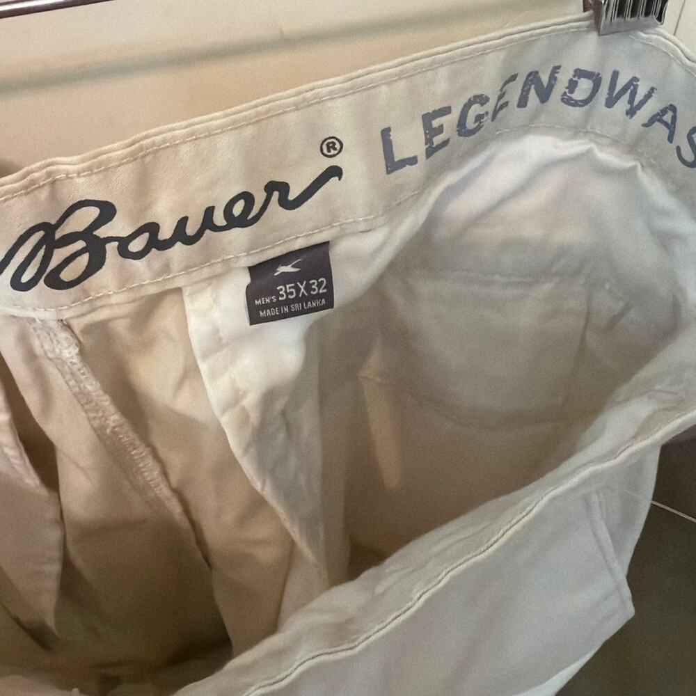 Eddie Bauer Men's Pants Size 35x32 Flat Front 100% Cotton Preppy Legend Wash - Picture 3 of 6